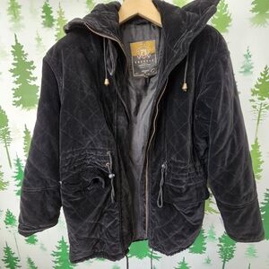 Black Vintage Avenue De L'Opera Puff Quilted Express Coat